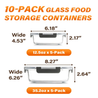 20-40-Piece Smart Meal Prep Set Container Airtight Glass Food Storage System 🍽️🍽️🍽️