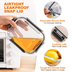 20-40-Piece Smart Meal Prep Set Container Airtight Glass Food Storage System 🍽️🍽️🍽️