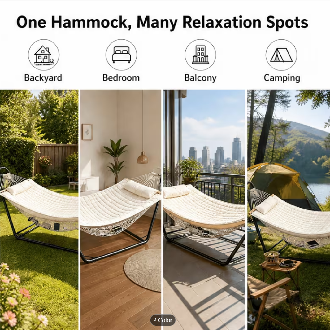 duty hammock set with stand🔥🔥🔥