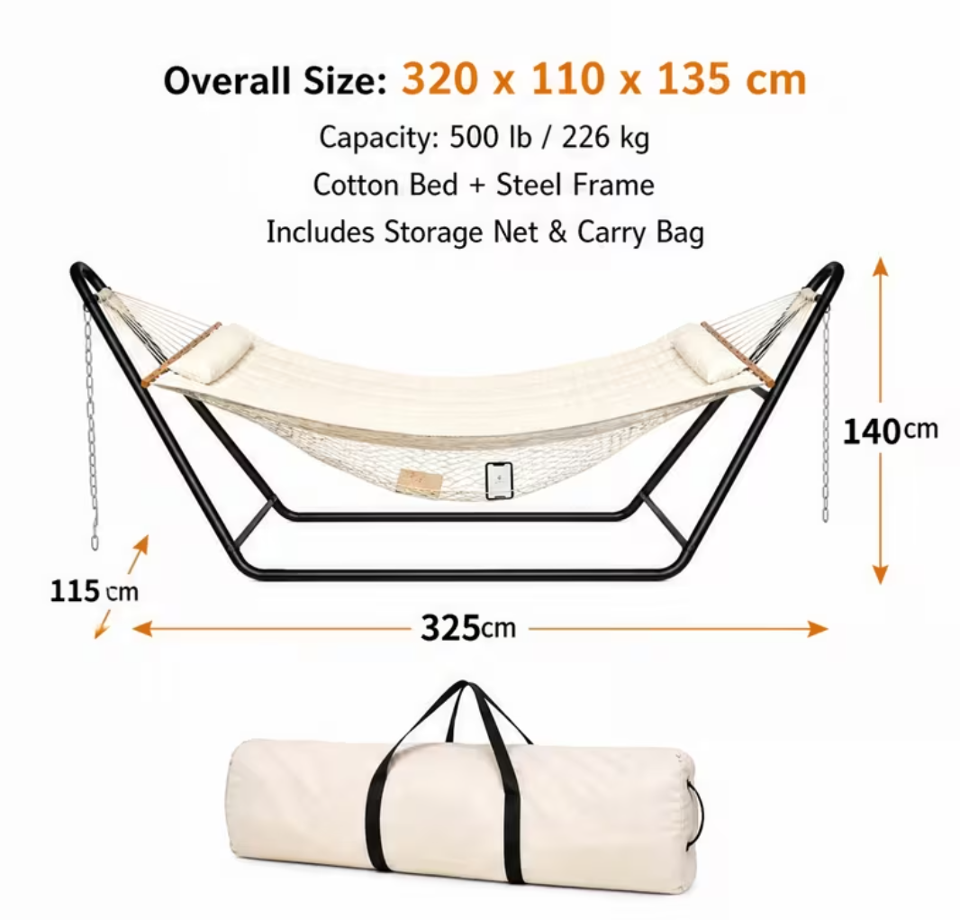 duty hammock set with stand🔥🔥🔥