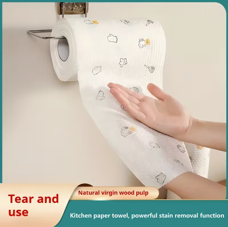 High Efficiency Disposable Kitchen Paper Towels1 Roll (800 Sheets) 🧻🧻