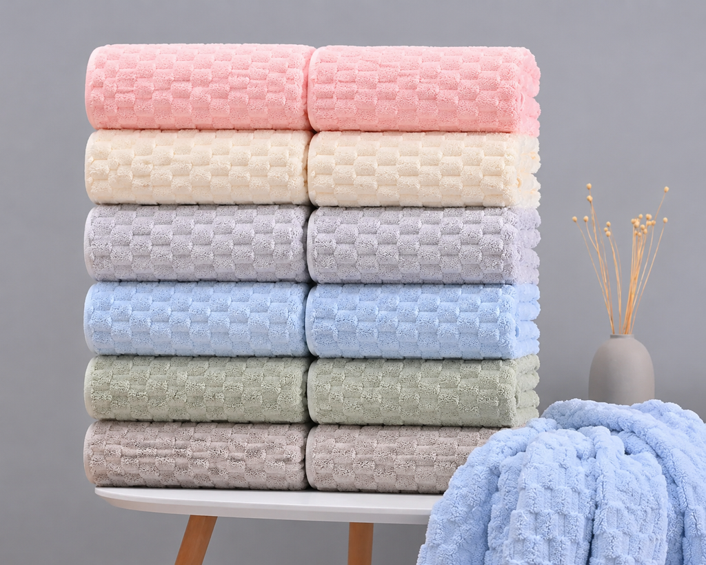 12-Pack HydroLock Ultra-Absorbent Oversized Bath Towels