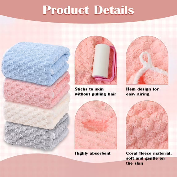 12-Pack HydroLock Ultra-Absorbent Oversized Bath Towels – 3 Per Color, Quick-Dry 28" × 55" Microfiber Bath Sheets